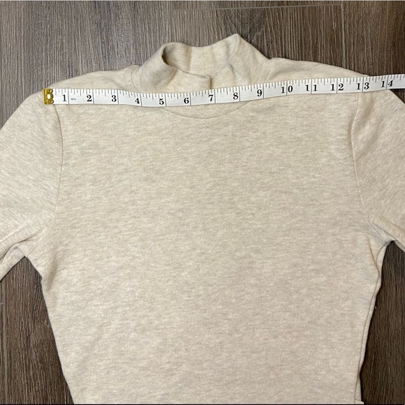 TNA Cropped Mockneck Cream Sweater. Size Small. - Picture 8 of 16